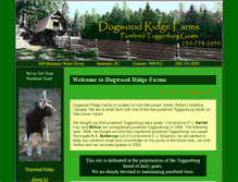 Tablet Screenshot of dogwoodridgefarms.com